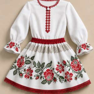 Риза и пола с рози 016
